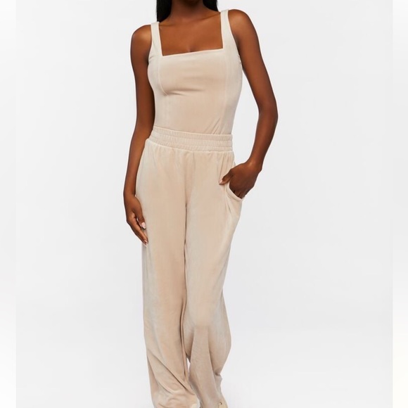 Forever 21 Pants - VELOUR BODYSUIT AND PANTS